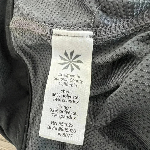 Athleta Skort Active Tennis Golf Black & Burgundy Size 12 - Picture 5 of 7